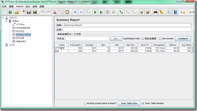 summary report